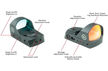 Image of EDEMO Crimson Trace CTS-1250 Red Dot Sight 1x, 3.25 MOA Red Dot Reticle, Black, 01-00560, EDEMO4