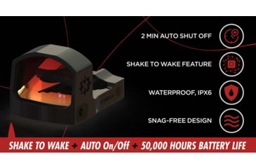 Image of Cross Armory CRRDORMSC Black 3 MOA Red Dot Reticle