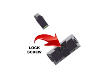 Image of Cross Armory Glow-In-The-Dark Pistol Sights, Black, Standard, crGSs-bk