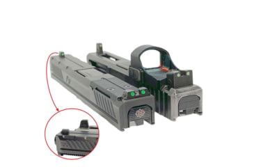 Image of Cross Armory Glow-In-The-Dark Pistol Sights, Black, Standard, crGSs-bk