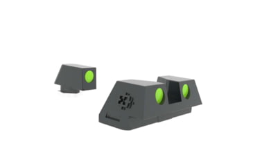 Image of Cross Armory Glow-In-The-Dark Pistol Sights, Black, Standard, crGSs-bk