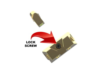 Image of Cross Armory Glow-In-The-Dark Pistol Sights, Gold, Standard, crGSs-gd