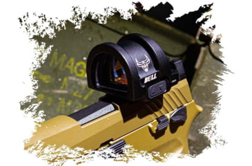 Image of Cyelee Optics BULL X PRO Reflex Red Dot Sight, 1x34.5x26mm, 2 MOA Dot/26 MOA Circle, Black, X003ZQ2KW3