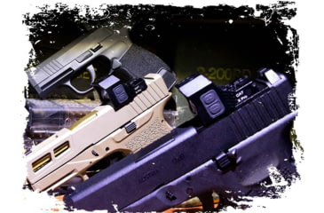 Image of Cyelee Optics CAT X PRO Reflex Red Dot Sight, 1x21x16.5mm, 3 MOA Dot/30 MOA Circle, Black, X003ZVATAX