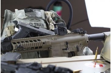 Image of DI Optical Falcon Prismatic Red Dot Sight w/ Push Button Control and Auto Shut Off Mode, Matte Black FC1