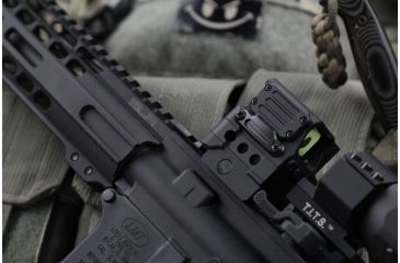 Image of DI Optical Falcon Prismatic Red Dot Sight w/ Push Button Control and Auto Shut Off Mode, Matte Black FC1