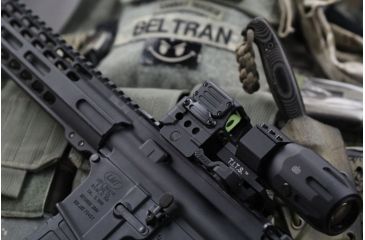 Image of DI Optical Falcon Prismatic Red Dot Sight w/ Push Button Control and Auto Shut Off Mode, Matte Black FC1