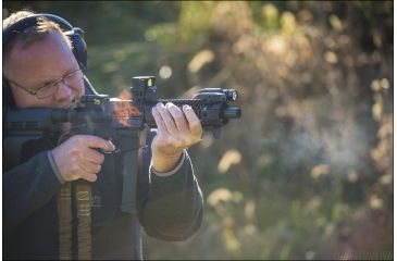 Image of DI Optical Falcon Prismatic Red Dot Sight w/ Push Button Control and Auto Shut Off Mode, Matte Black FC1