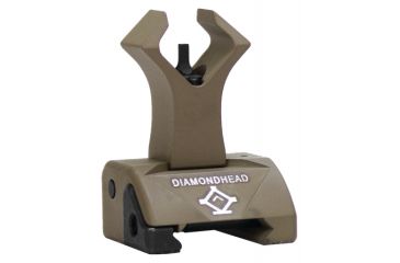 Image of Diamondhead Diamond Flip-Up Front Tritium Post Combat Sight, FDE, 1058D