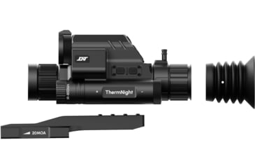 Image of DNT Optics ThermNight 2.5-10x Thermal Rifle Scope, 5-20x Day/Night w/ Laser Rangefinder