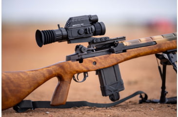 Image of DNT Optics ThermNight 2.5-10x Thermal Rifle Scope, 5-20x Day/Night w/ Laser Rangefinder
