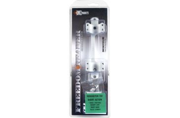 Image of DNZ Products Game Reaper Scope Mount - Remington 700 Short Action, Low Ring, 0 MOA, Hand, 1 in Tube, Silver, 14700TS
