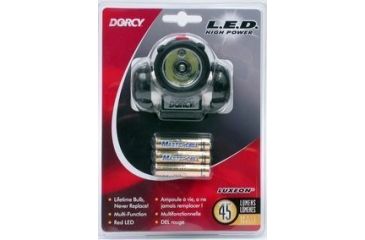 Image of Dorcy 45 Lumens- 3AAA LED Aluminum &amp; Rubber Headlight w/ Batteries 41-2090