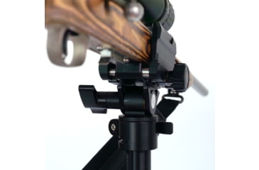 Image of Double Tap Industries Stronghold Lite Aluminum Tripod w/Adjustable Height + Saddle Clamp, Black, 36mm, TRI-A-001A