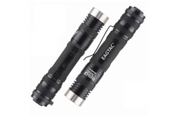 Image of EAGTAC D25LC2 Tactical Flashlight, XM-L2 U2 NW LED, 1200lm, Black, D25LC2-TACTICAL-XML2-NW