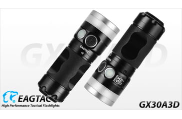 Image of EAGTAC GX30A3-D Flashlight, XPL HI CW w/ LEDarray LED, 1330lm w/ 1000lm, Black, GX30A3-Diffuser-XPLHI-CW