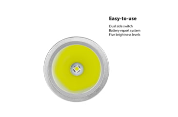 Image of EAGTAC GX30A3-D Flashlight, XPL HI CW w/ LEDarray LED, 1330lm w/ 1000lm, Black, GX30A3-Diffuser-XPLHI-CW