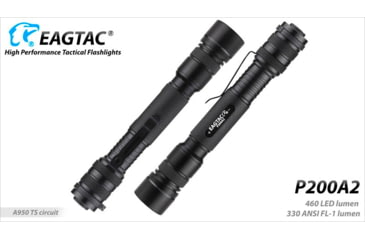 Image of EAGTAC P200A2 Flashlight, UV 365nm, 1000 mW, Black, 1000 mW, P200A2-UV365NM