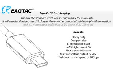 Image of EAGTAC T25L-R Flashlight Kit, XHP35 HI NW LED, 1750lm, Black, T25LR-XHP35-HI-KIT-NW