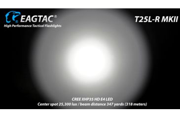Image of EAGTAC T25L-R MKII Flashlight Kit, XHP35 HD CW LED, 2200lm, Black, Medium 4110