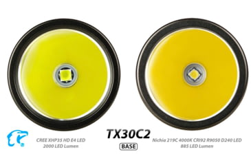 Image of EAGTAC TX30C2 Flashlight Kit, Nichia 219C CRI92 4000K LED, 885lm, Black, TX30C2-219C-KIT-NW