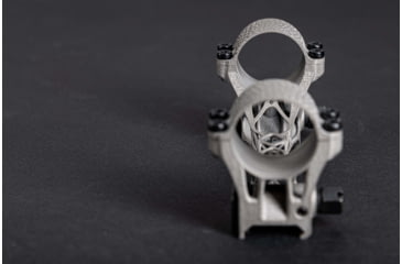 Image of EAW EAW Bionic 3D Printed Titanium Scope Mount w/Screw, Diameter 30mm, Height 18mm, Silver/Grey, Small, 481333018021