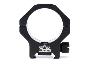 Image of EAW Tactical Shape Blue Line Roll Off Scope Mount, Diameter 36mm, Height 10mm, Screw, Black, Small, 472003610021