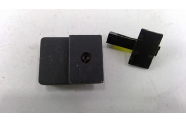 Image of USED HiViz Litewave H3 Tritium/Litepipe Sight Set, HK VP9, HK VP9SK, HK VP40, HK45, HK45C, HK P30, HK P30L, Black, Green/Orange Litepipes w/ White Front Ring, HKN421, EDEMO1, Used, Condition Fair, Condition Fair, Used