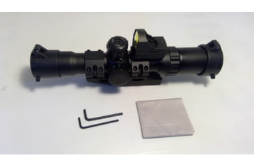 Image of EDEMO Northtac 1-4X28 Assault Scope Combo w/ Red Dot, 28mm, Dot Etched Glass Reticle, Black, NT1428BH, EDEMO1