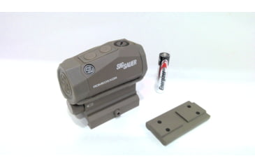 Image of EDEMO SIG SAUER OPMOD Romeo5 XDR 1x20mm Compact Reflex Red Dot Sight, 2 MOA Dot/65 MOA Circle Dot Reticle, Flat Dark Earth SOR52112, EDEMO8