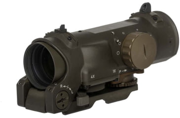 Image of Elcan SpecterDR Rifle Scope w/Integral A.R.M.S. Picatinny Mount, 1-4x7.62mm, CX5395 Ballistic Reticle, FDE, DFOV14-T2