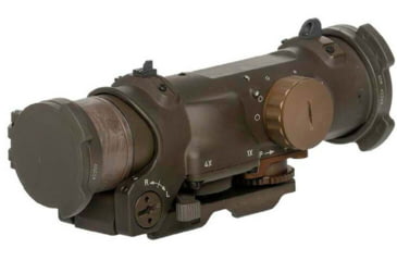 Image of Elcan SpecterDR Rifle Scope w/Integral A.R.M.S. Picatinny Mount, 1-4x7.62mm, CX5395 Ballistic Reticle, FDE, DFOV14-T2