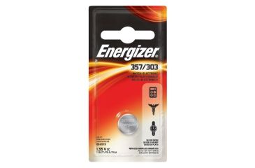 Image of Energizer 1.5 Volt Silver Oxide Zero Mercury Button Cell Battery 357BPZ