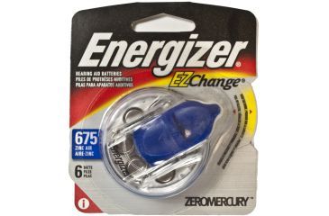 Image of Energizer Hearing Aid 1.4 Volt Size 675 Batteries, 6 Pack EZ Change Pack AZ675EZ-6