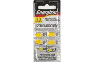 Image of Energizer Hearing Aid Size 10 Batteries, 4 Pack Tear Pack