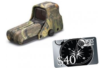 Image of Eotech 512 Holographic Red Dot Sight w/Aiming Dot Reticle, Mossy Oak Camo with FREE 40 OpticsPlanet.com Gift Certificate