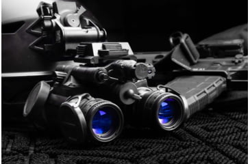 Image of EOTech BinoNV 1x w/ Wilcox G24 Mount, ESA Gen III, White Phosphor, Black, EOT-BINO-AI-B