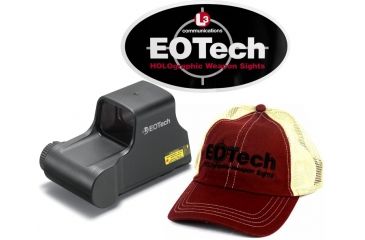 Image of Eotech Transverse Red Dot Sight w/ Eotech Trucker Hat and Eotech Sticker 