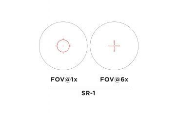 Image of EOTech Vudu Rifle Scope, 1-6x24mm, First Focal Plane, SR1 Reticle, Black, VUDU.1-6.FFP.SR1
