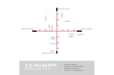 Image of EOTech Vudu 2.5-10x44 FFP Precision Rifle Scope, MD2 Reticle, Black, VUDU.2-10.FFP.MD2