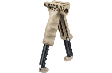 Image of FAB Defense Gen-II Vertical Foregrip w/ Integrated Adjustable QR Bipod, Flat Dark Earth, FX-TPODG2QRT