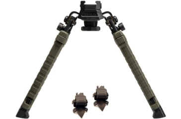 Image of FAB Defense Spike Precision Bipod, Picatinny Rail, 180mm, OD Green w/FAB Defense Home SPIKE Claw