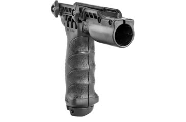 Image of FAB Defense Tactical Vertical Foregrip w/Integrated Adjustable Bipod, 1in Flashlight Adaptor, Black, FX-TPODG2FA