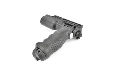 Image of FAB Defense Tactical Vertical Foregrip w/Integrated Adjustable Bipod, 1in Flashlight Adaptor, Black, FX-TPODG2FA
