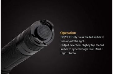 Image of Fenix E Series Flashlight 250 Lumens- black, Black E20E2BK