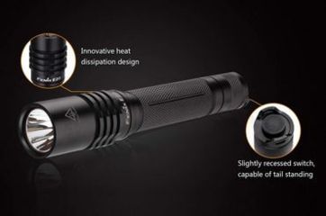 Image of Fenix E Series Flashlight 250 Lumens- black, Black E20E2BK