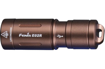 Image of Fenix E02R Rechargeable EDC Flashlight, Brown, E02RG2BR