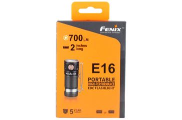 Image of Fenix E16 1 x CR123A/ RCR123A/ 16340 CREE XP-L HI EDC Flashlight, 700 Lumens, Black, E16