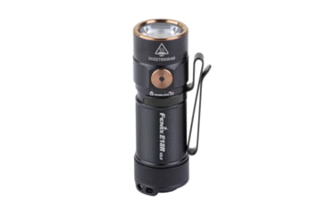 Image of Fenix E18R V2, Flashlight, White LED, 1,200 Lumens, 2.64 Long, Anodized Finish, Black, Includes Rechargeable 16340 and USB Type-C Charging Cable