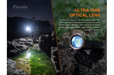 Image of Fenix E35 V3.0 3000 Lumen Flashlight, Black, E35V3BK